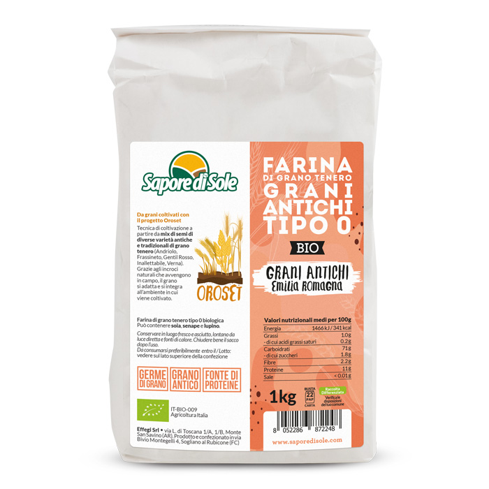 Farina di Grani Antichi di Romagna tipo 0