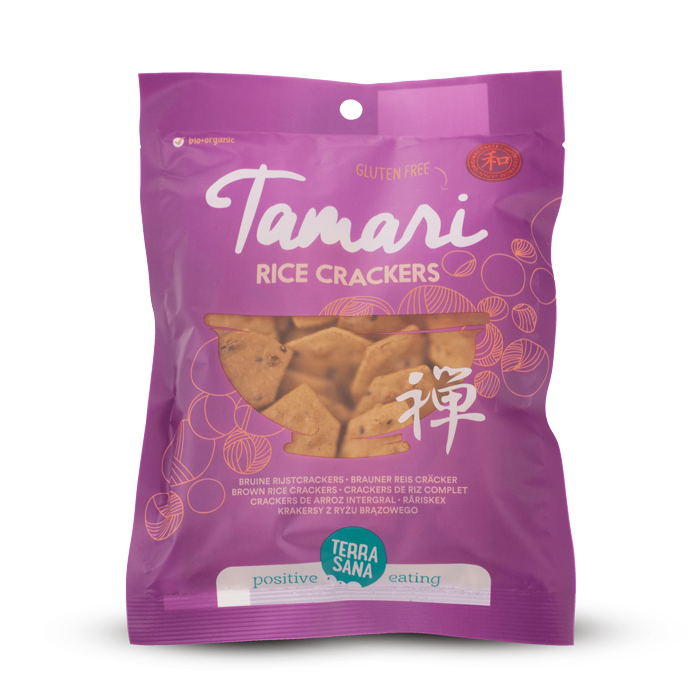 TerraSana Crackers di Riso Integrale con Tamari SENZA GLUTINE