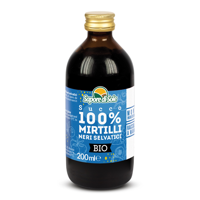 Succo 100% di Mirtilli Neri Selvatici