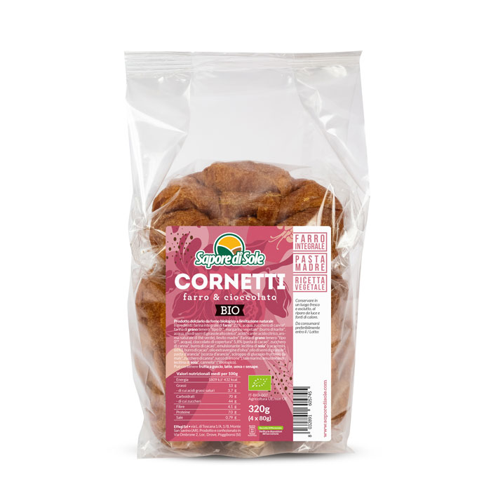 Cornetti Farro e Cioccolato Multipack (4 x 80g)