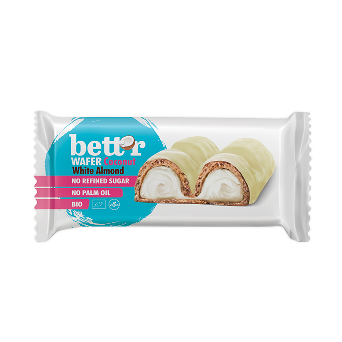 Wafer ripieno di Crema di Cocco e Mandorle