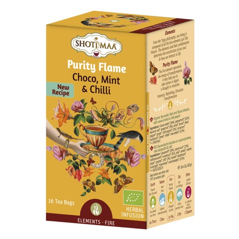 Shoti Maa Tisana Ayurvedica Scorza di Cacao e Peperoncino - Purity Flame 