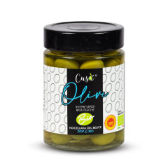 Cusà Olive verdi intere Nocellara del Belice DOP in Salamoia