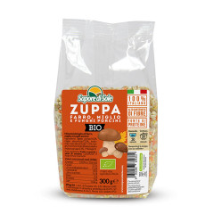 Zuppa con Farro, Miglio e Funghi Porcini 