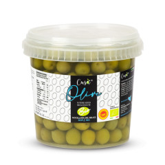 Cusà Olive verdi intere Nocellara del Belice DOP in Salamoia