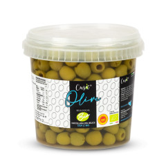 Cusà Olive verdi denocciolate Nocellara del Belice DOP in Salamoia