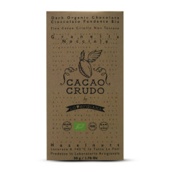 Cacao Crudo Tavoletta Granella di Nocciola Tonda Gentile Romana 