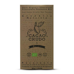 Cacao Crudo Tavoletta Granella di Noccola Tonda Gentile Romana 