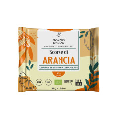 Cacao Crudo Tavoletta Fondente Scorze di Arancia 