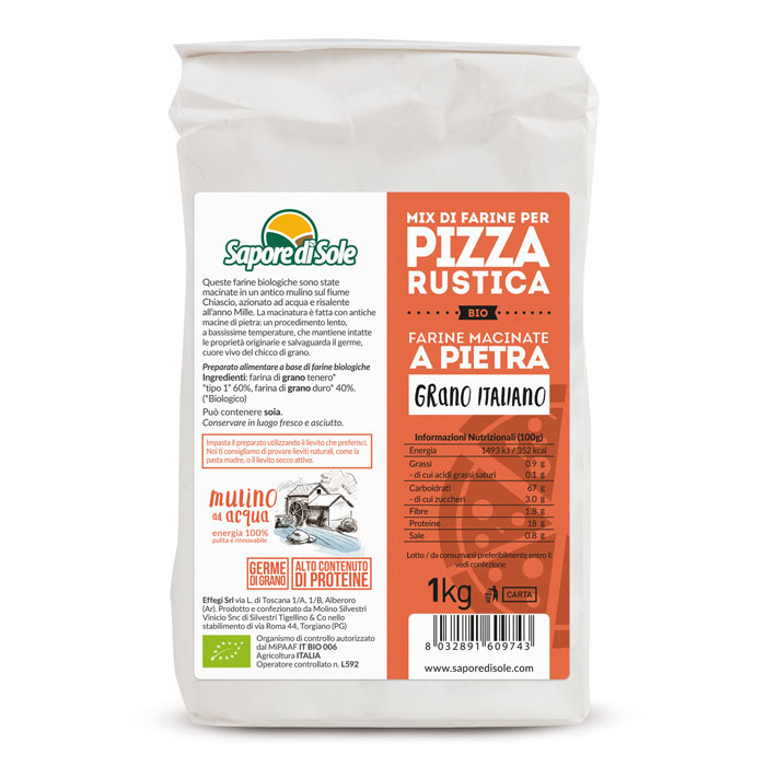 Pizza Rustica -  Mix di Farine Macinate a Pietra 