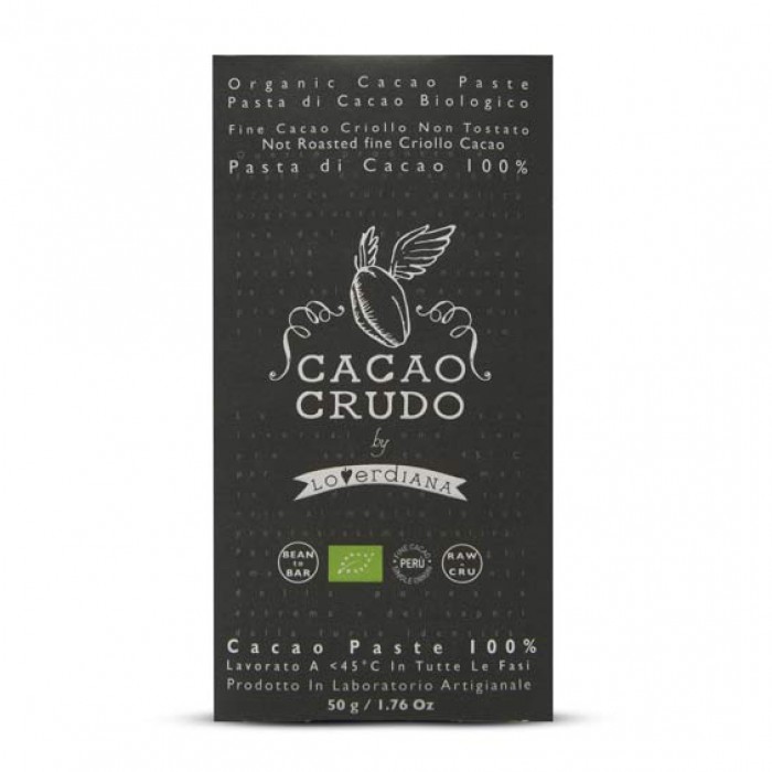 Tavoletta Pasta di Cacao Criollo 100% - Cacao Crudo