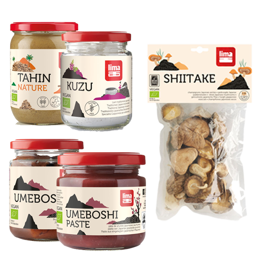 Tahin, Umeboshi, Shiittake, Kuzu