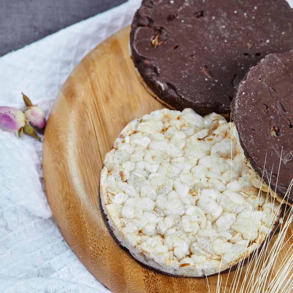 Gallette di Riso integrale con Cioccolato fondente