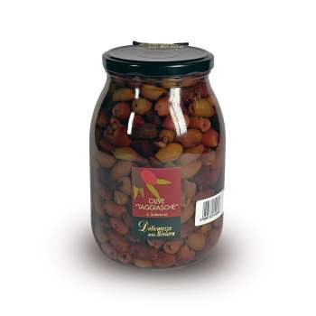 Olive Taggiasche denocciolate in Salamoia