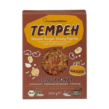 Burger di Tempeh di Soia e Fagioli rossi alla Paprica affumicata
