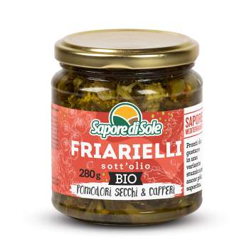 Friarielli sott'olio con Pomodori secchi e Capperi