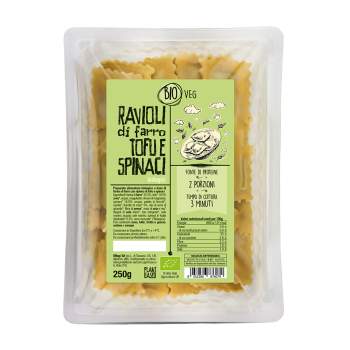 Ravioli di Farro con Ripieno di Tofu e Spinaci