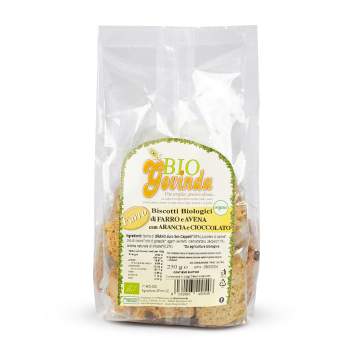 Biscotti di Farro e Avena con Arancia e Cioccolato 