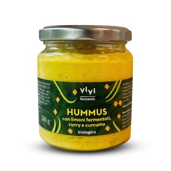 Hummus con Limoni fermentati, Curry e Curcuma